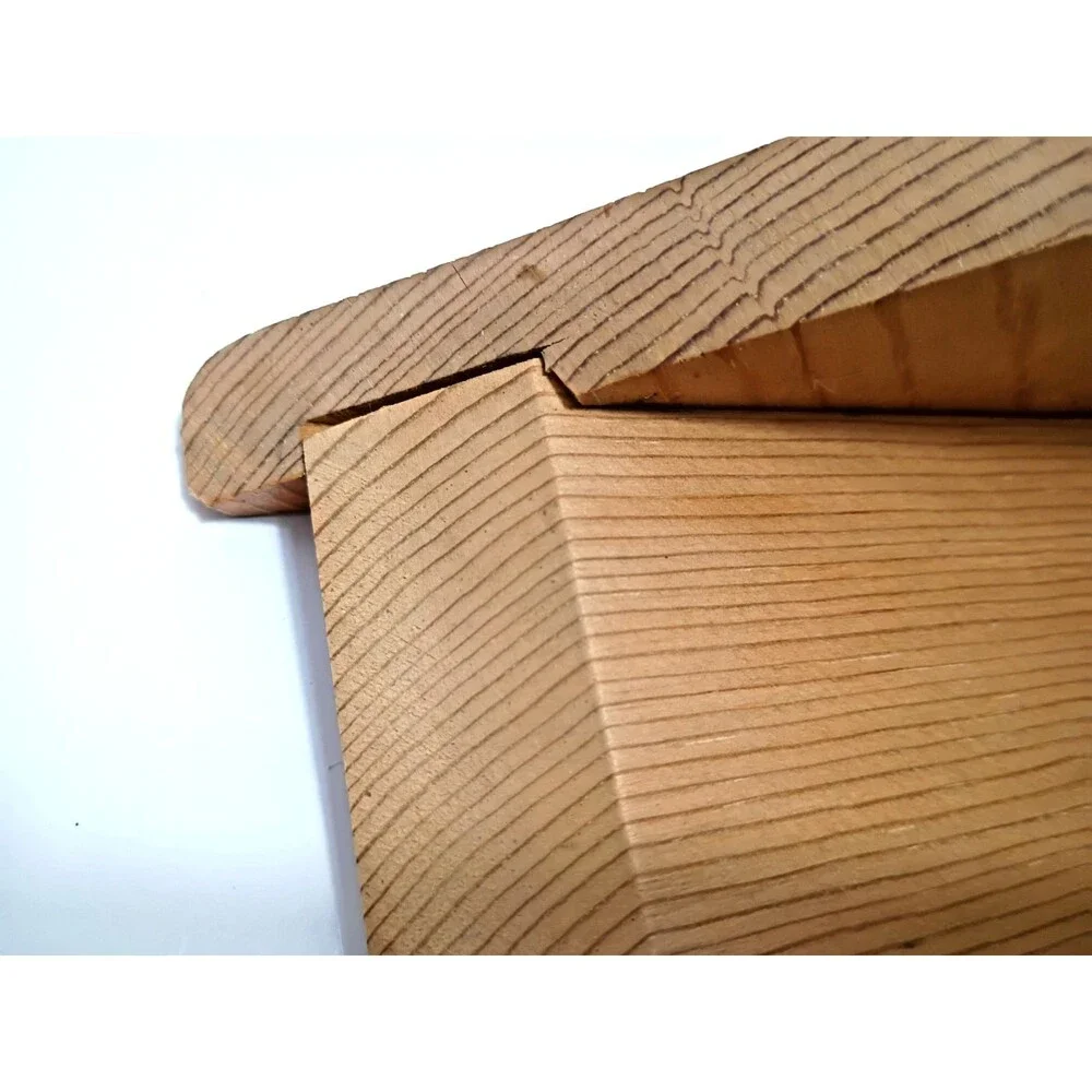 Honey Oak Corner Tabletop Shelf, Handmade, Painted Hearts, VTG Farmhouse Grandma